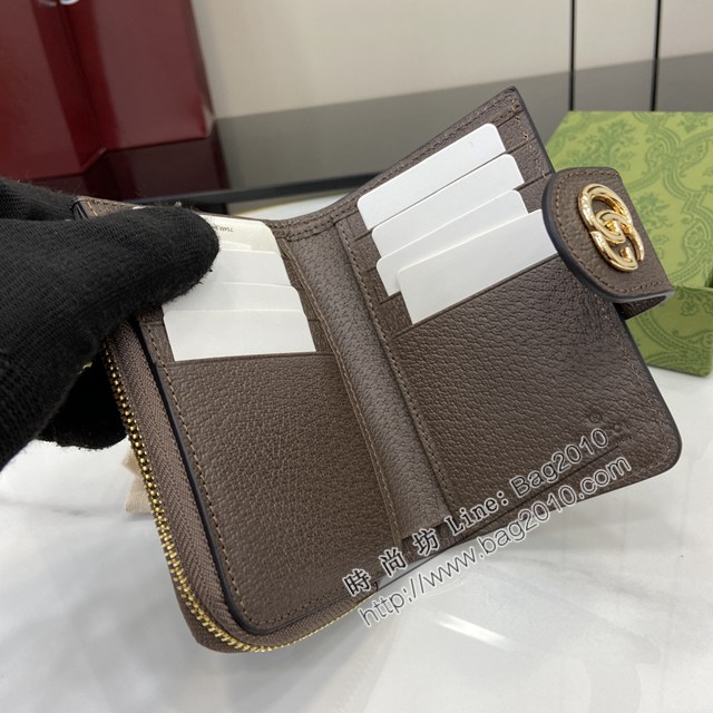 Gucci專櫃古馳最新款Ophidia系列短款卡包錢夾 jh2835型號：725662